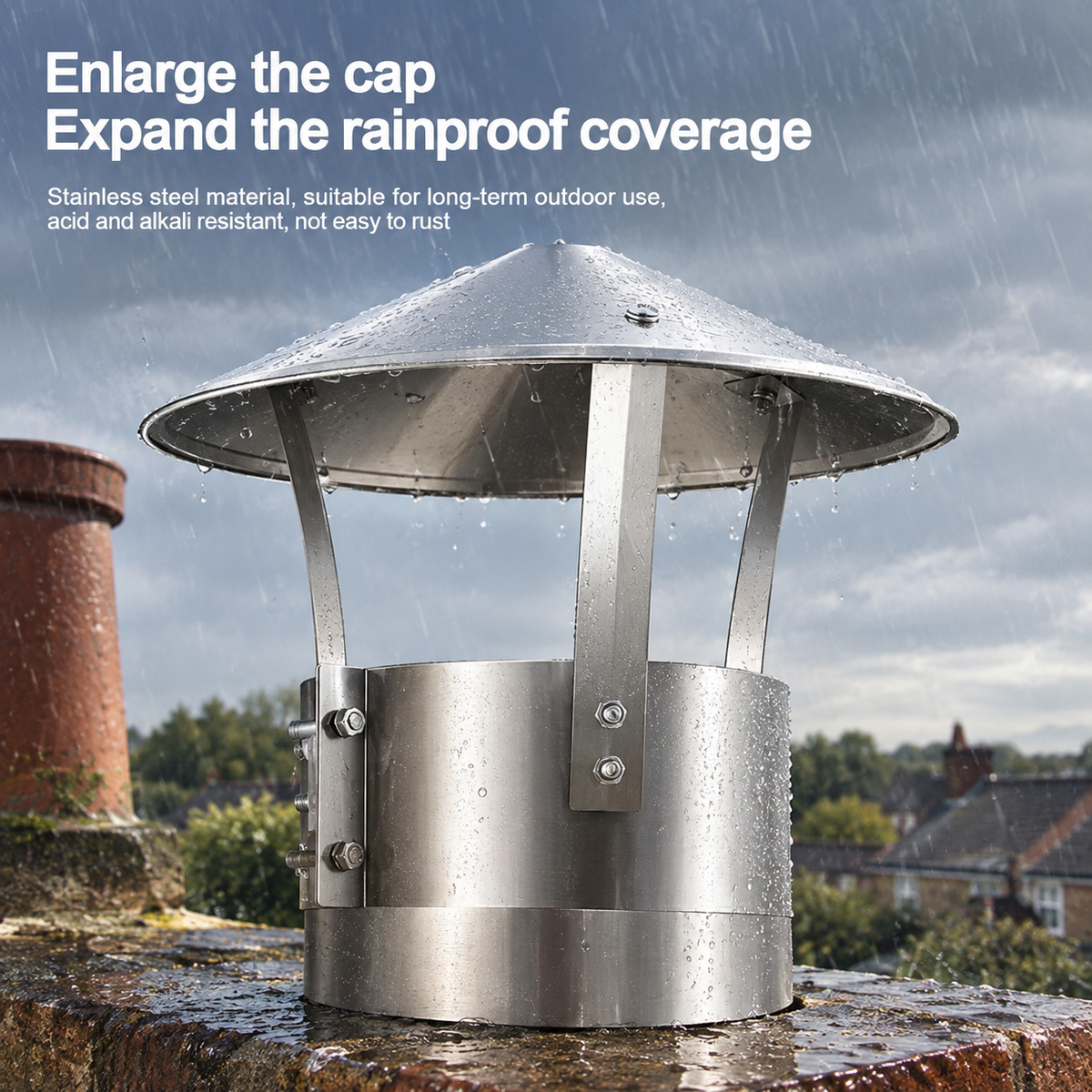 Stainless Steel Chimney Cap (Mushroom Rain Cap)