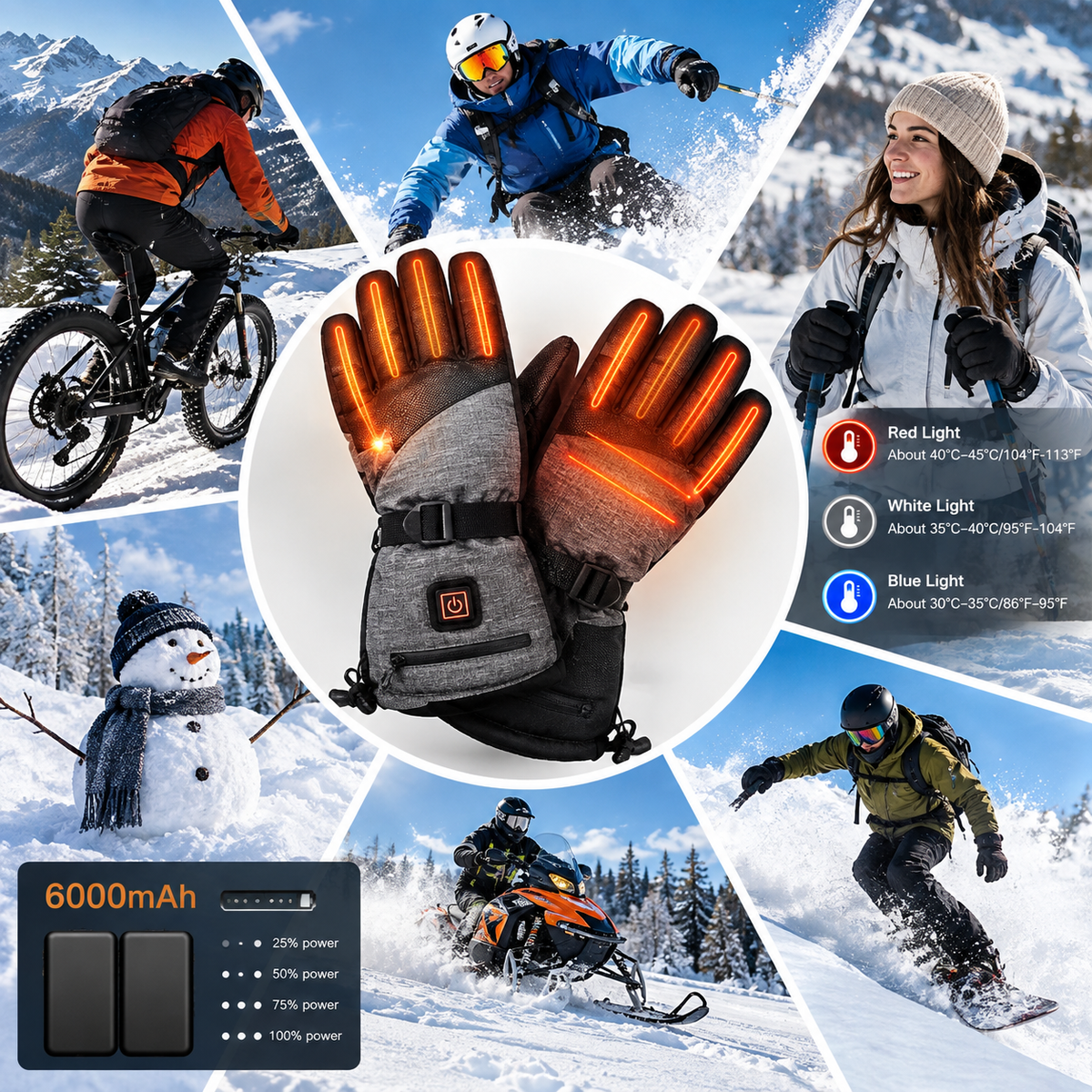 Rechargeable Heated Gloves