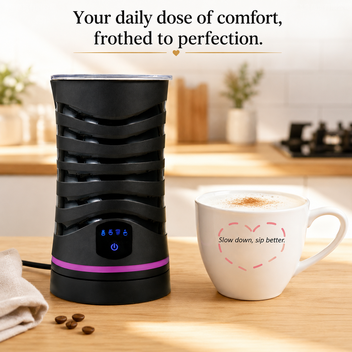 Electric Milk Frother (4-in-1)