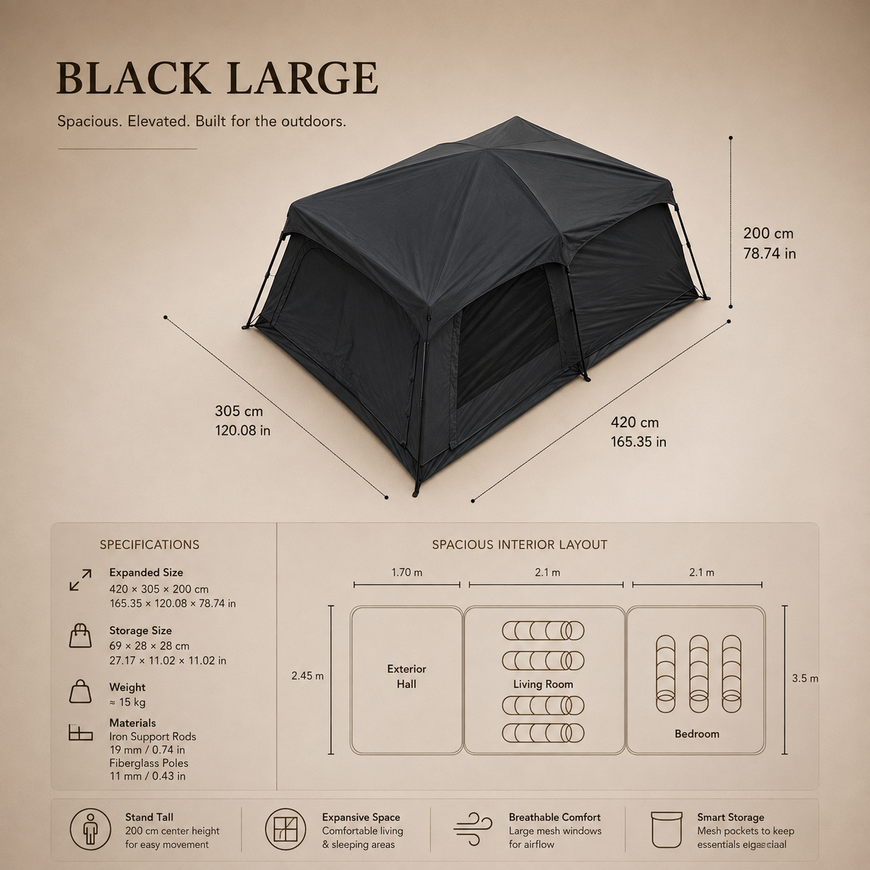 Rational Steel Saltus Tent