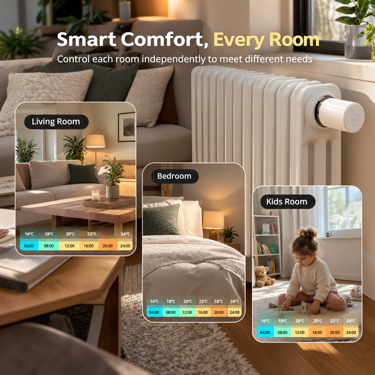 Smart Zigbee Thermostatic Radiator Valve