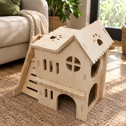 Wooden Hamster House (10 Styles)