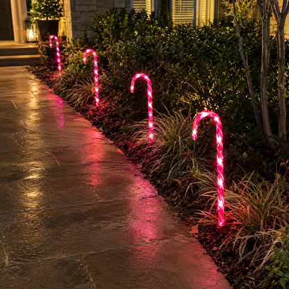 Solar Candy Cane Path Lights