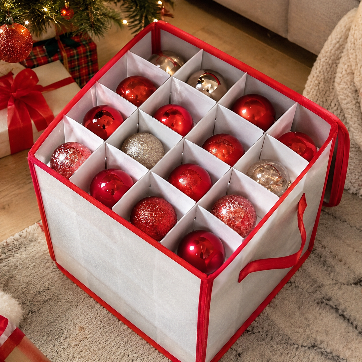 Christmas Ornament Storage Box Set