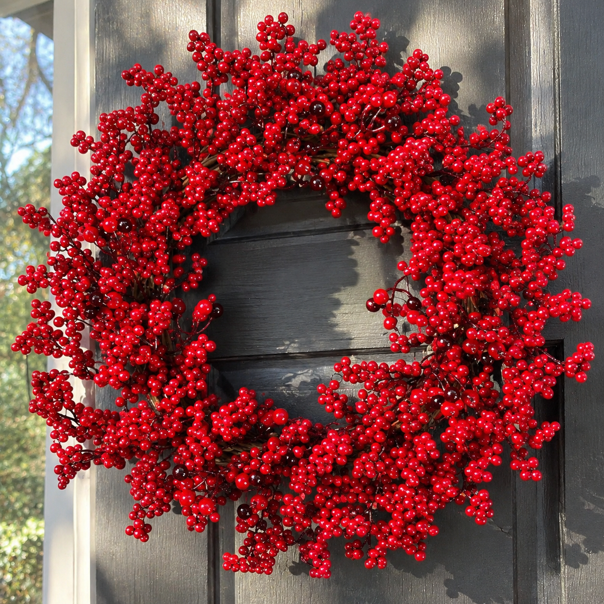 Red Berry Christmas Wreath (45cm)