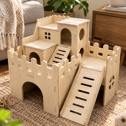 Wooden Hamster House (10 Styles)