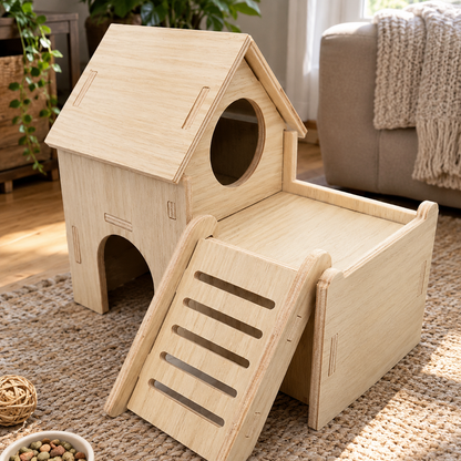 Wooden Hamster House (10 Styles)