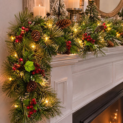 9FT Artificial Christmas Garland