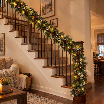 9FT Artificial Christmas Garland