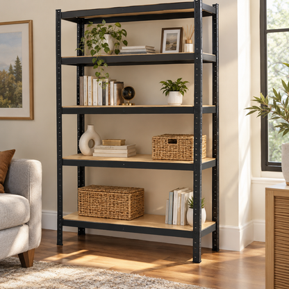 5-Tier Heavy-Duty Metal Shelving Unit