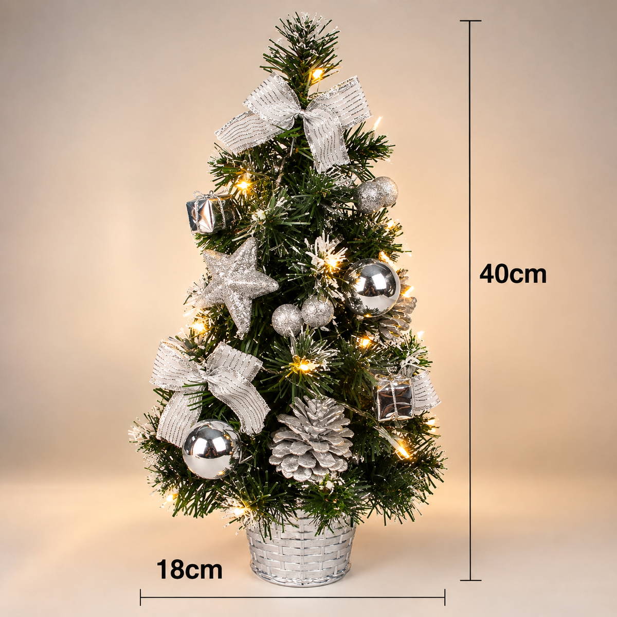 Mini Light-Up Christmas Tree (40cm)