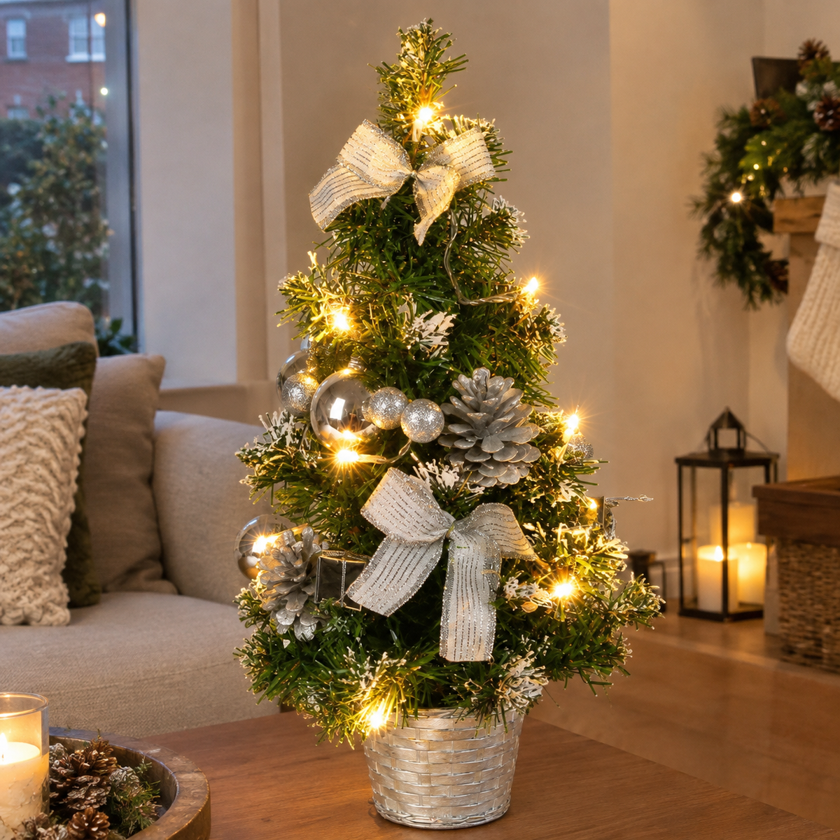 Mini Light-Up Christmas Tree (40cm)
