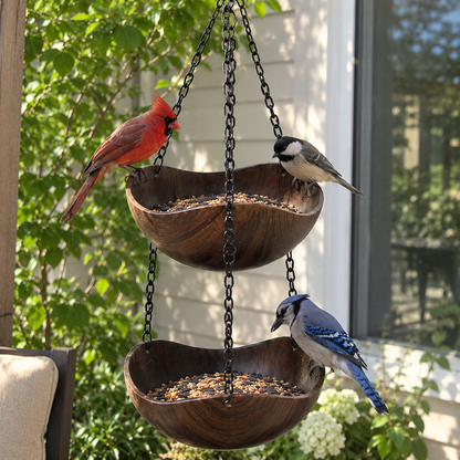 Hanging Bird Bath and Feeder Bowl