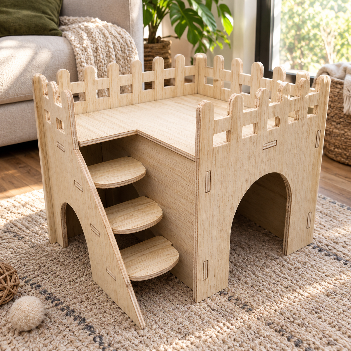 Wooden Hamster House (10 Styles)