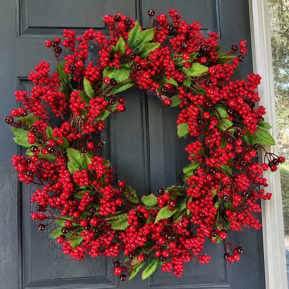 Red Berry Christmas Wreath (45cm)
