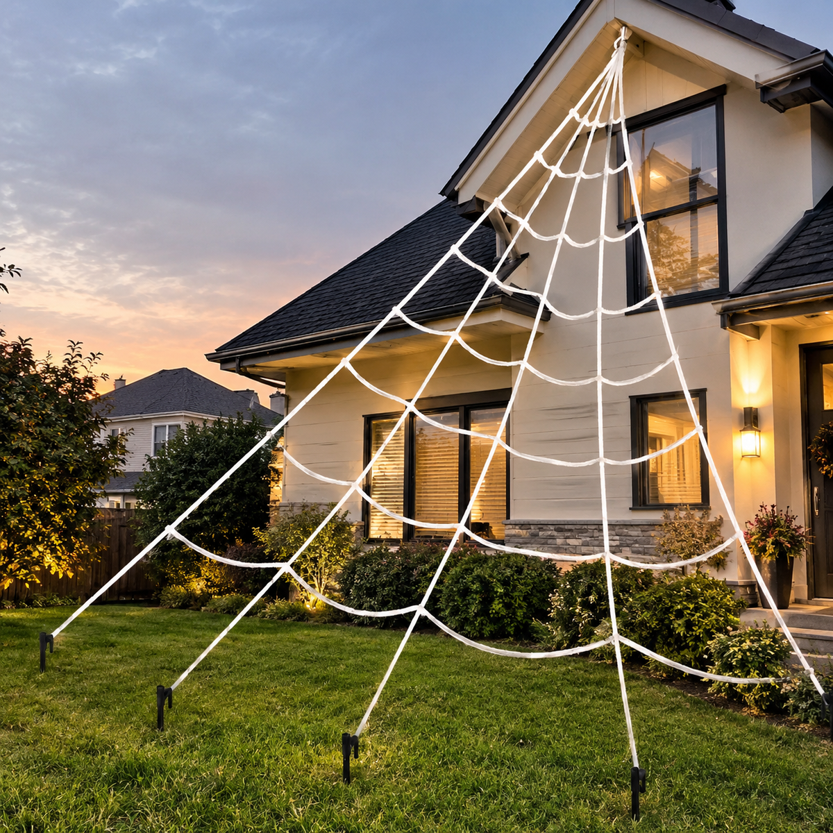 Halloween Triangle Spider Web