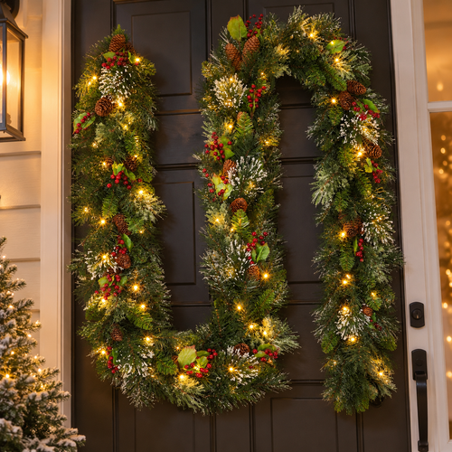 9FT Artificial Christmas Garland