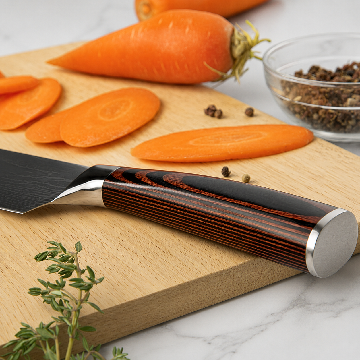 8 Inch Chef Knife, Pakkawood Handle