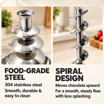 4-Tier Electric Chocolate Fountain