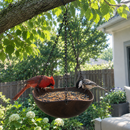 Hanging Bird Bath and Feeder Bowl