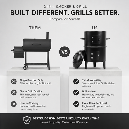 Multifunctional BBQ Smoker Oven