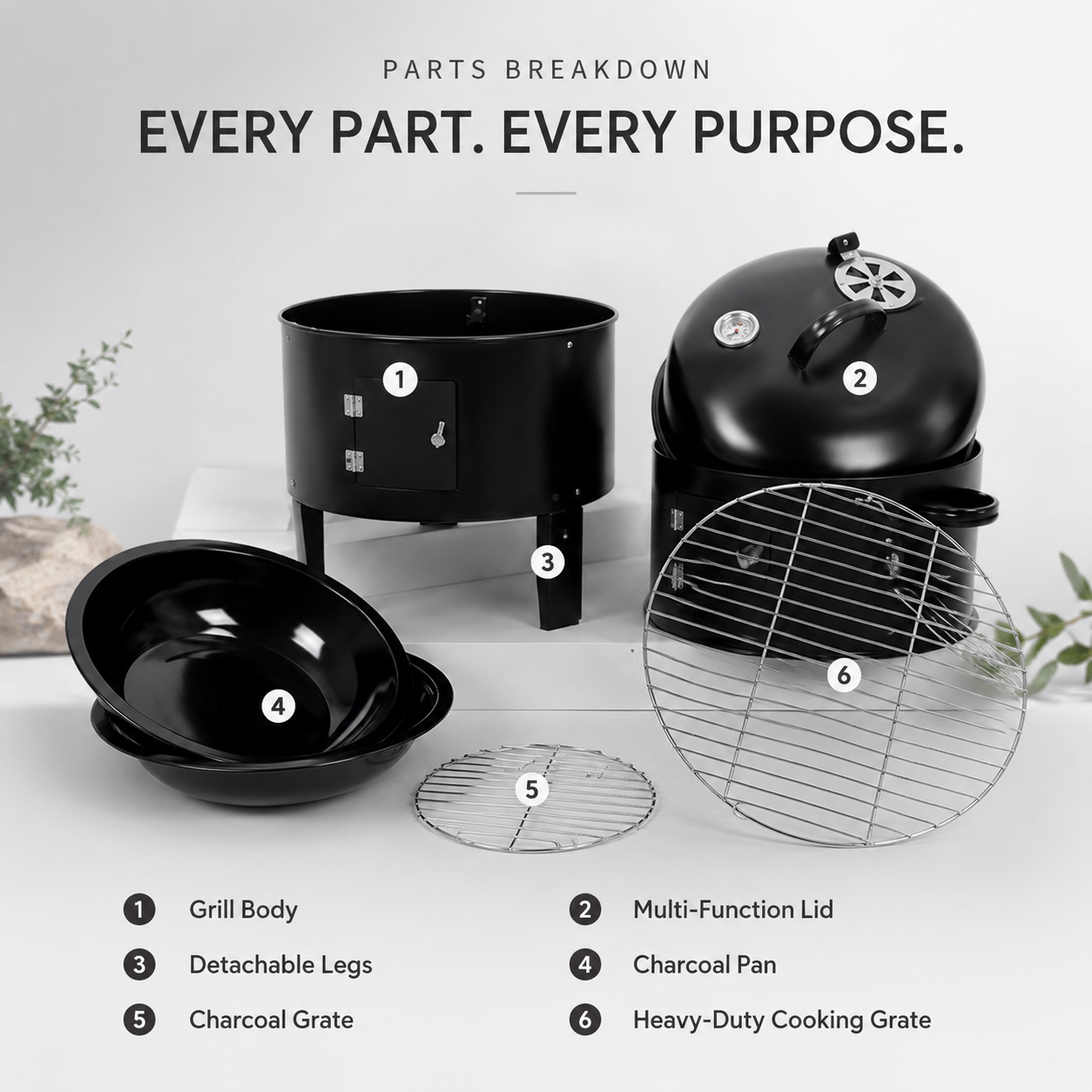Multifunctional BBQ Smoker Oven