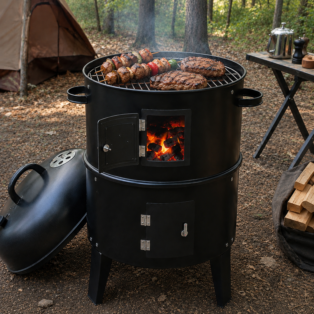 Multifunctional BBQ Smoker Oven
