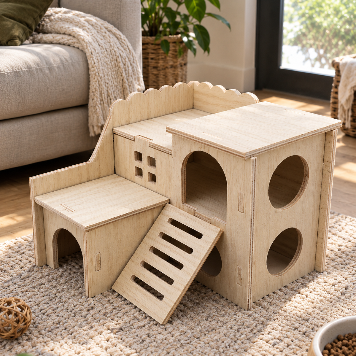 Wooden Hamster House (10 Styles)