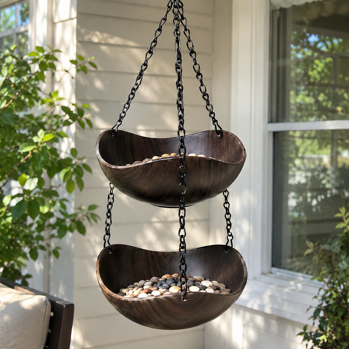 Hanging Bird Bath and Feeder Bowl