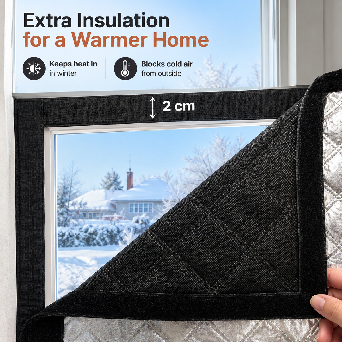 Thermal Door and Window Draught Curtain