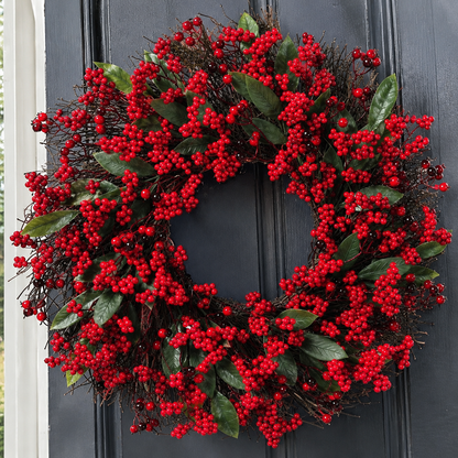 Red Berry Christmas Wreath (45cm)