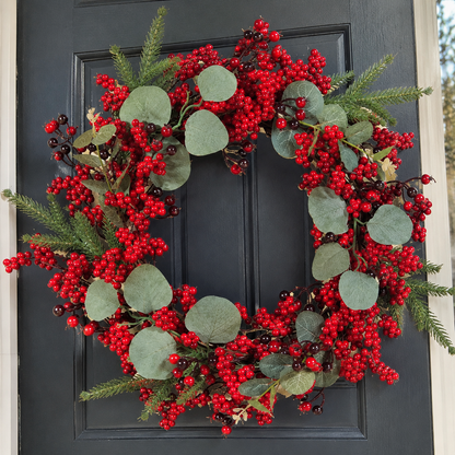 Red Berry Christmas Wreath (45cm)