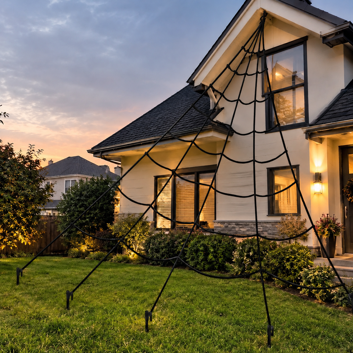 Halloween Triangle Spider Web