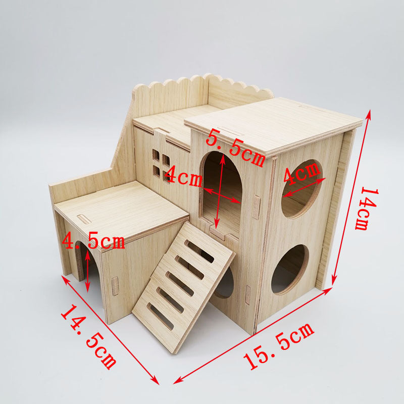 Wooden Hamster House (10 Styles)