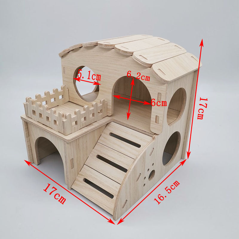 Wooden Hamster House (10 Styles)