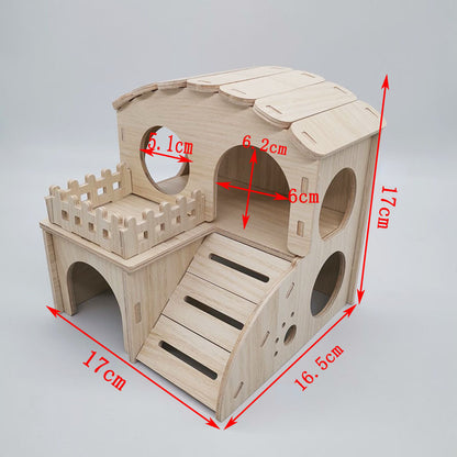 Wooden Hamster House (10 Styles)