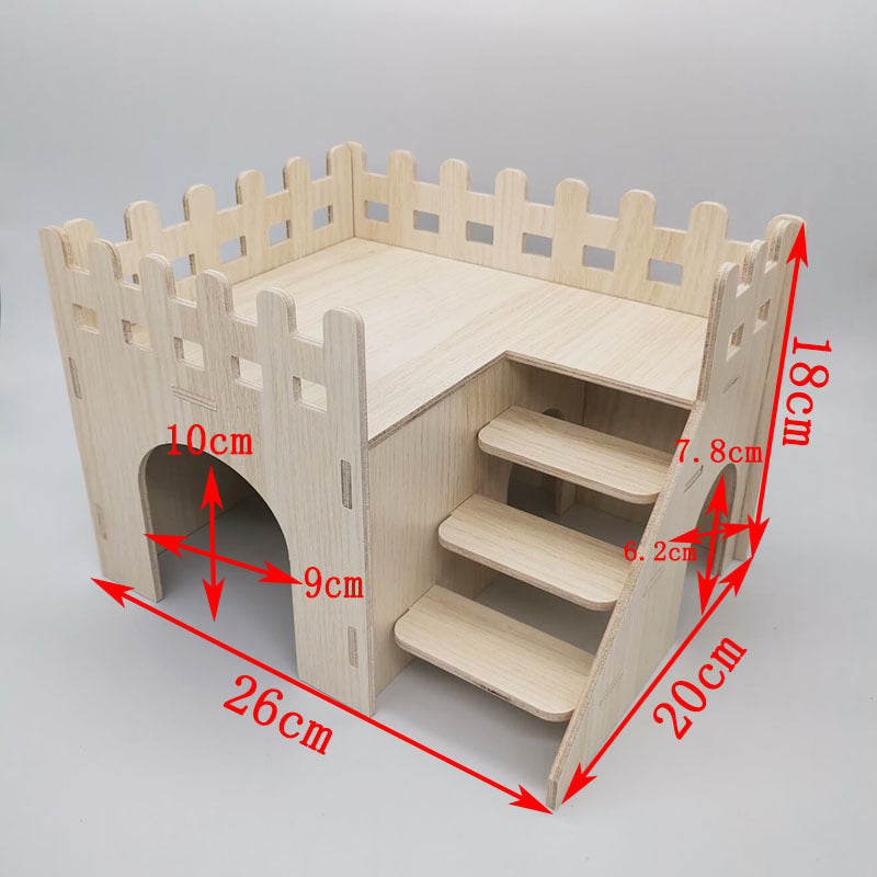 Wooden Hamster House (10 Styles)