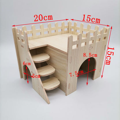 Wooden Hamster House (10 Styles)