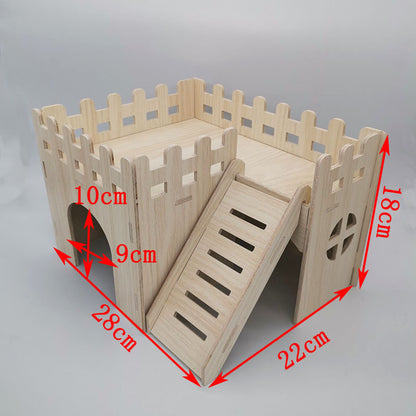 Wooden Hamster House (10 Styles)