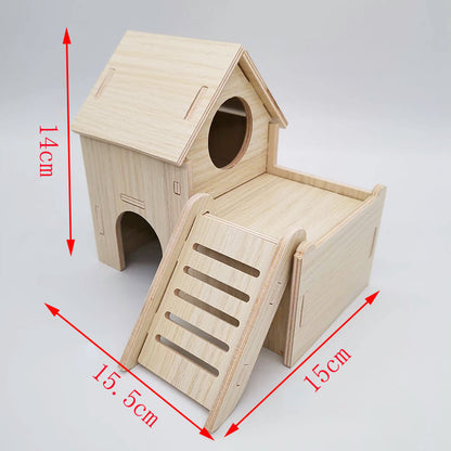 Wooden Hamster House (10 Styles)