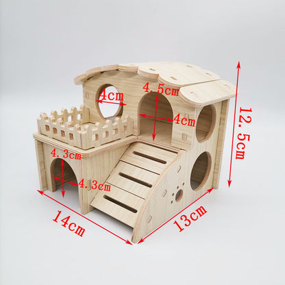 Wooden Hamster House (10 Styles)