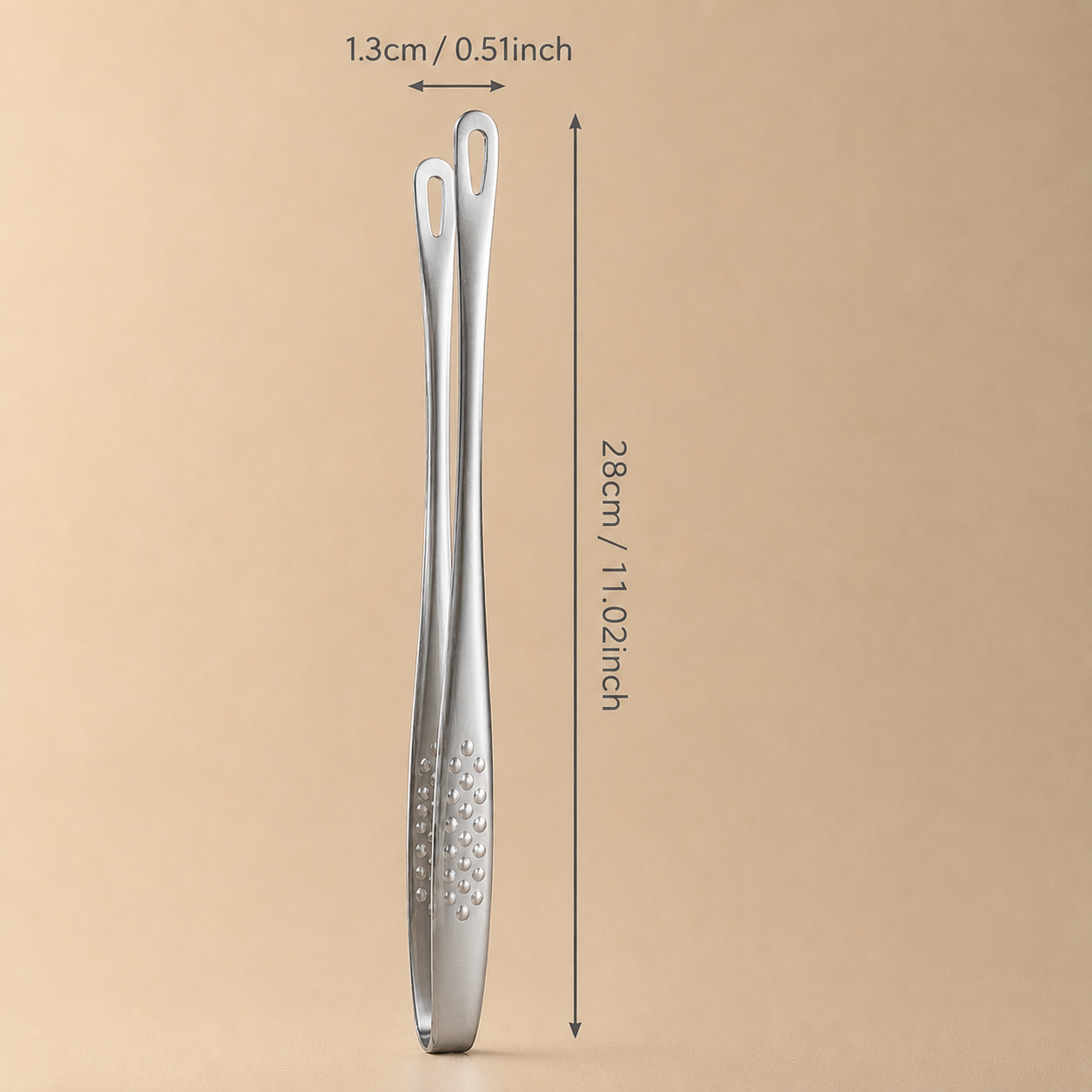 Long Stainless Steel Kitchen Tongs