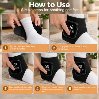 Heated Ankle Massager Brace