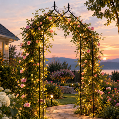 Gothic Pointed Garden Arbor