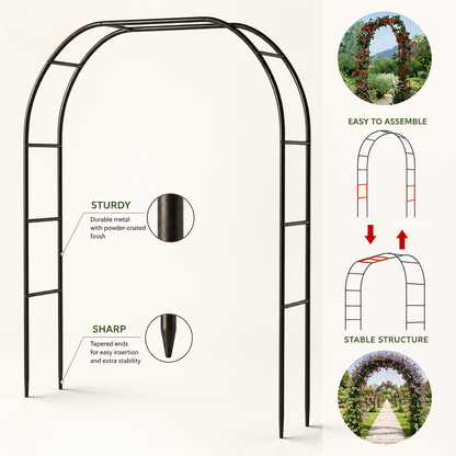 Metal Garden Arch (100")