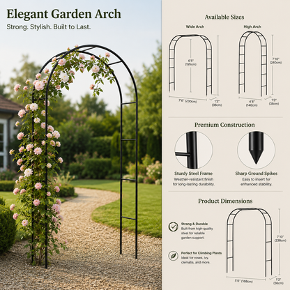 Metal Garden Arch (100")