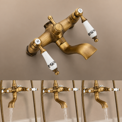 Retro Bathtub Shower Faucet Set