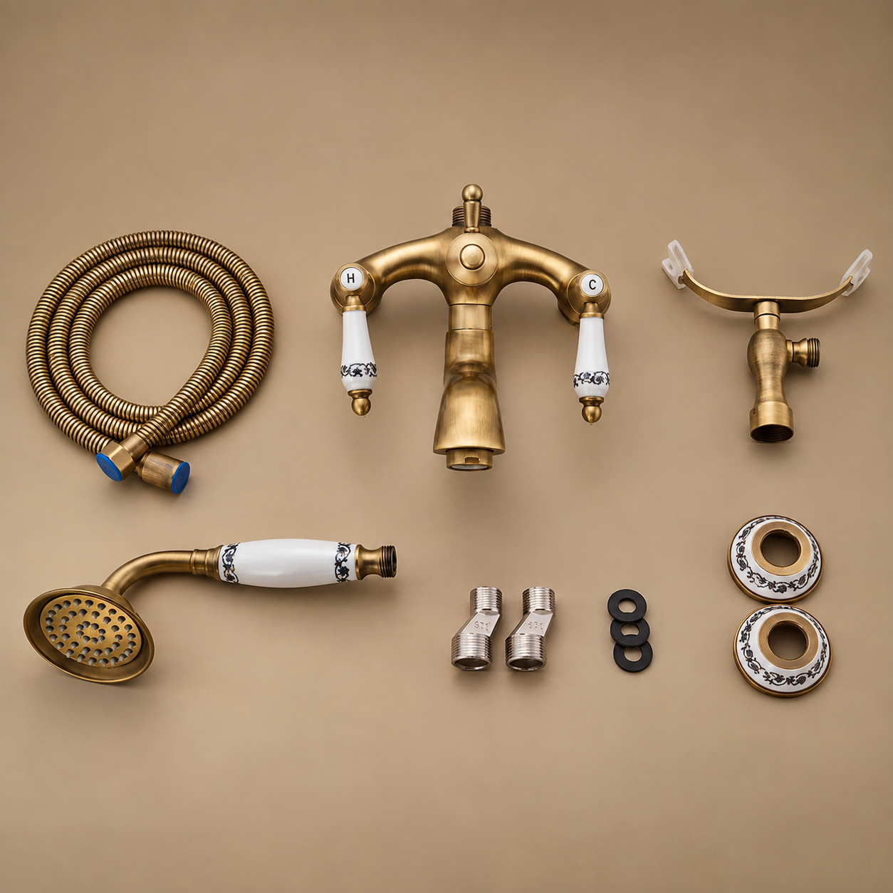 Retro Bathtub Shower Faucet Set