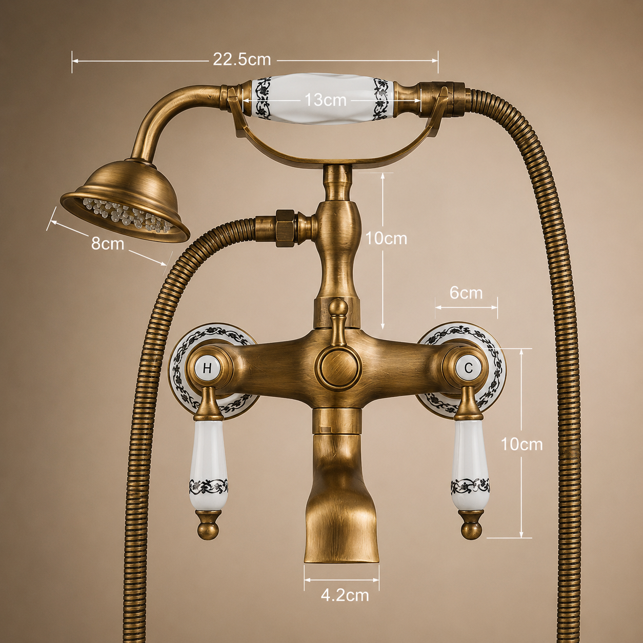 Retro Bathtub Shower Faucet Set