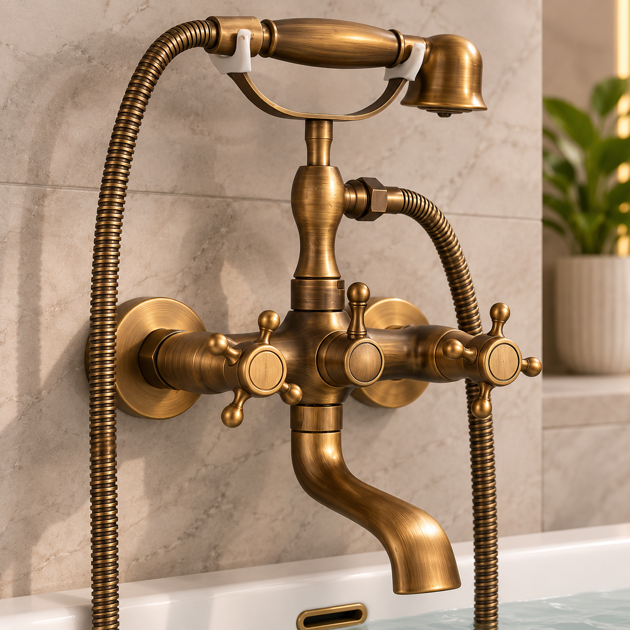 Retro Bathtub Shower Faucet Set